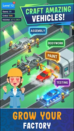 Car Factory - AI Tycoon Sim | Permainan | XWorld Car Factory - AI Tycoon Sim | Permainan | XWorld