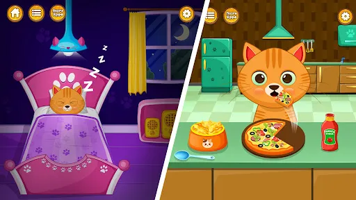 Vida virtual cuidado gatos | juego | XWorld