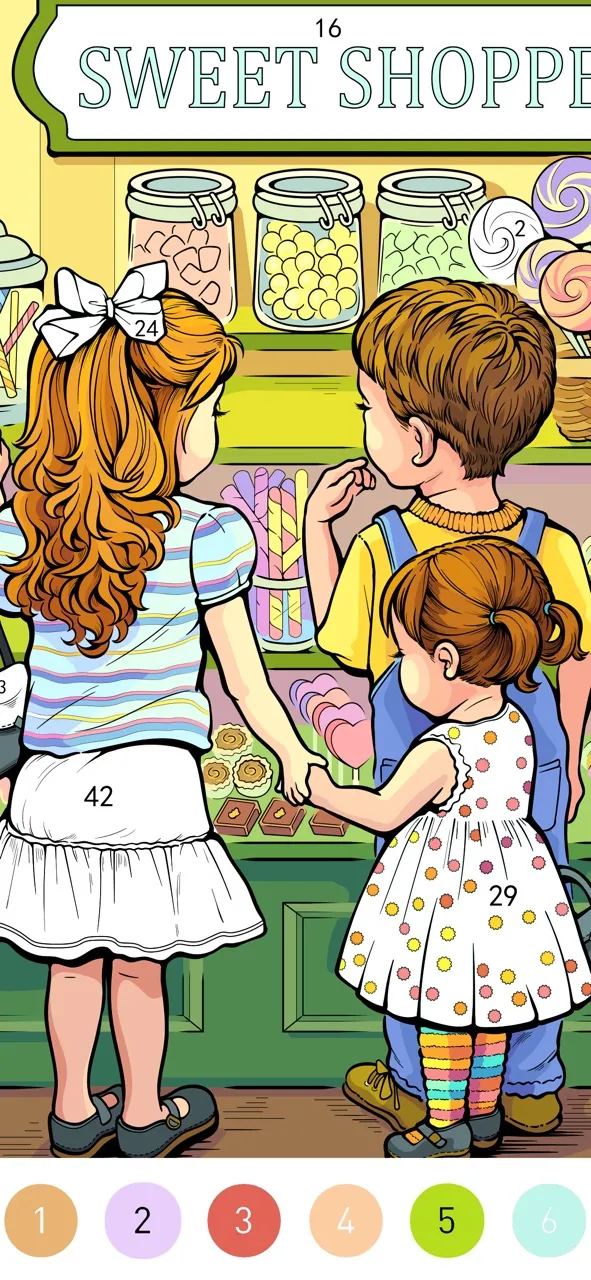 Granny Color By Number Game | Games | XWorld