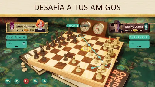 El ajedrez de Gambito de dama | juego | XWorld