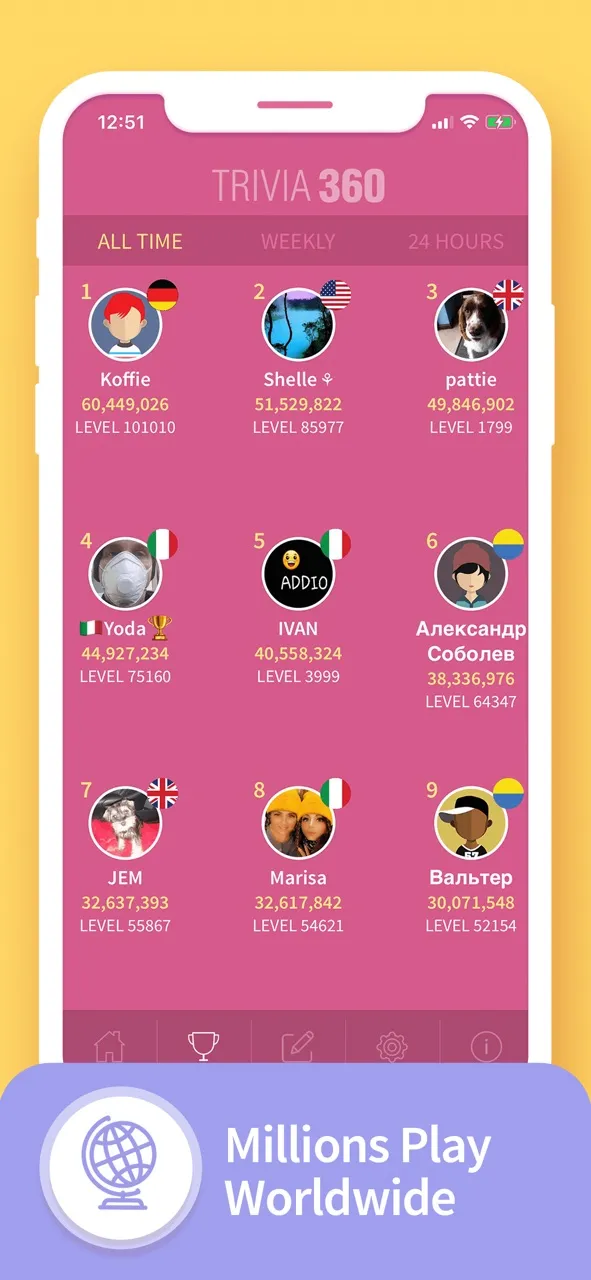 TRIVIA 360: Quiz Game | Игры | XWorld