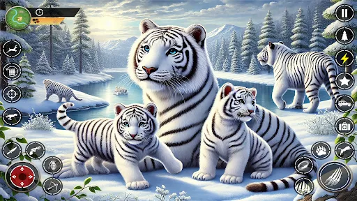 Snow Tiger Family Simulator 3D | 游戏 | XWorld