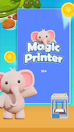 Magic Printer-Cute Elephant | Permainan | XWorld