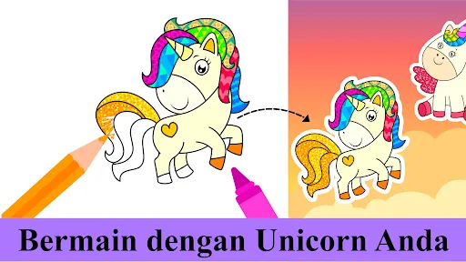 Permainan Mewarnai Unicorn | Permainan | XWorld