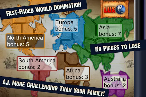 Lux DLX (world conquest ++) | Permainan | XWorld