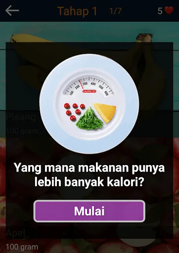 Kuis tentang kalori: Makanan d | Permainan | XWorld
