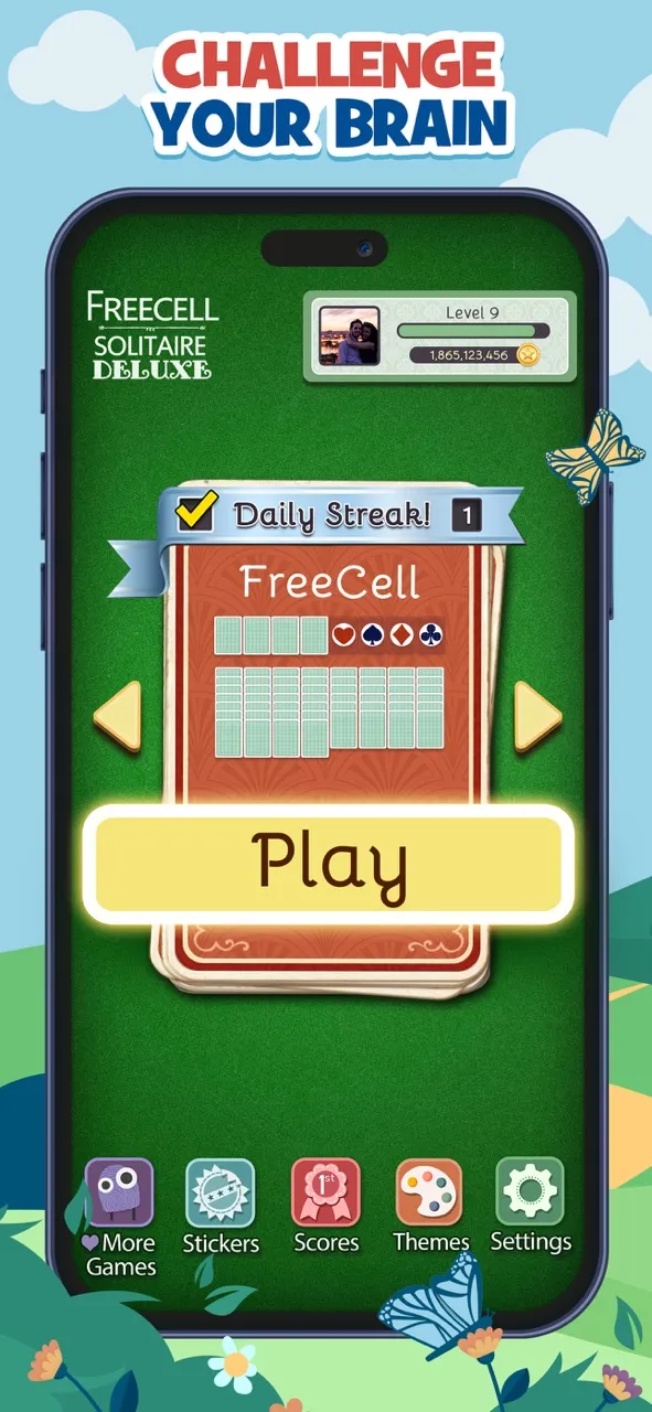 FreeCell Deluxe® Social | Permainan | XWorld