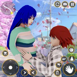 XWorld | аниме мама счастливая семейная