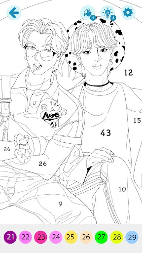 KPOP Idol Coloring by Numbers | Games | XWorld