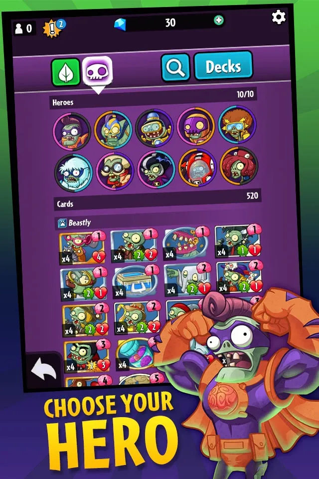Plants vs. Zombies™ Heroes | เกม | XWorld