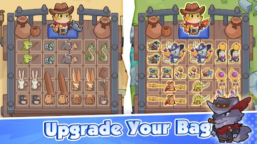 Rumble Paws: Backpack Merge | Permainan | XWorld