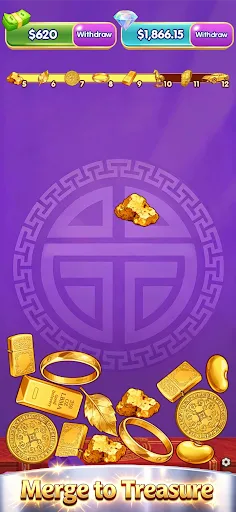 Gold Merge Mania | Permainan | XWorld