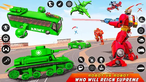 Ônibus do Exército Robô 3d | Jogos | XWorld