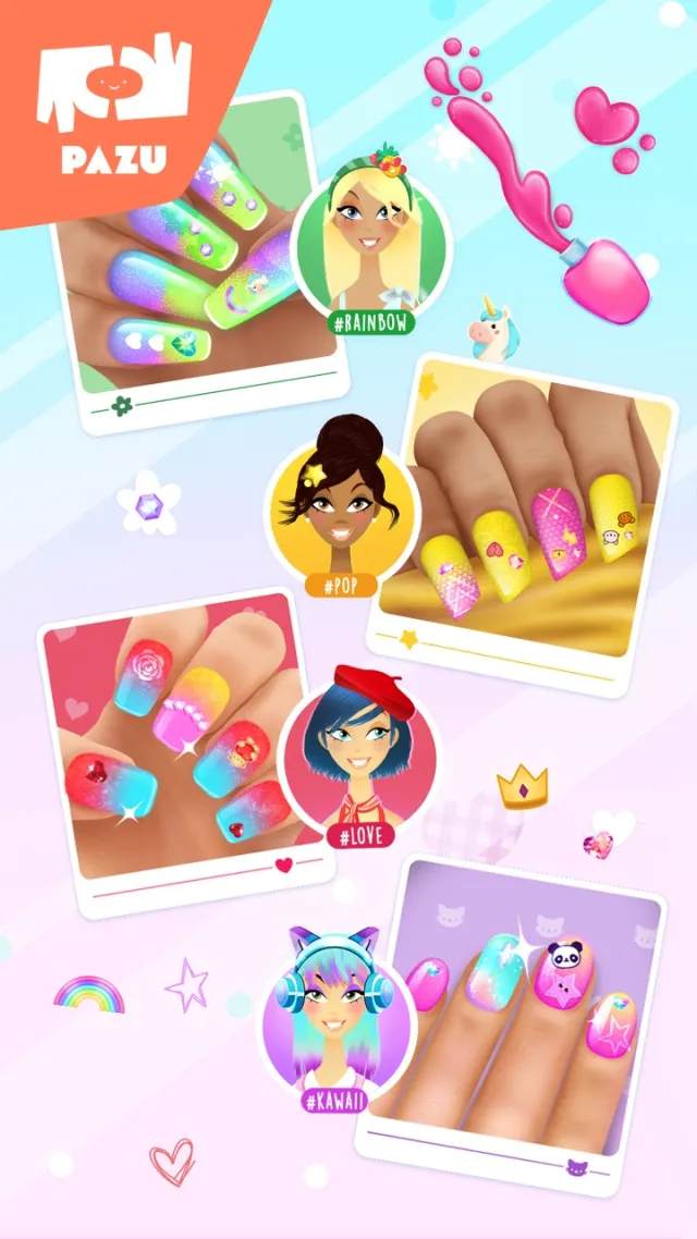 Salão de unhas de meninas | Jogos | XWorld