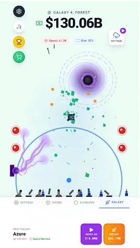 Idle Dot Shooter! | 游戏 | XWorld