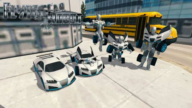 Flying Car Robot Flight Drive Simulator Game 2017 | Игры | XWorld