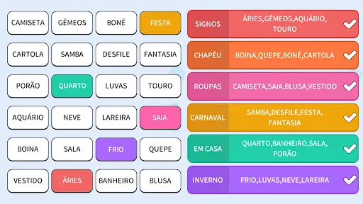 Associa Palavras: Association | Jogos | XWorld