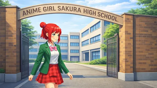 Anime Girl Sakura High School | Games | XWorld