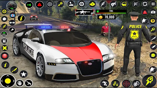 US police Cars Transport truck | Permainan | XWorld