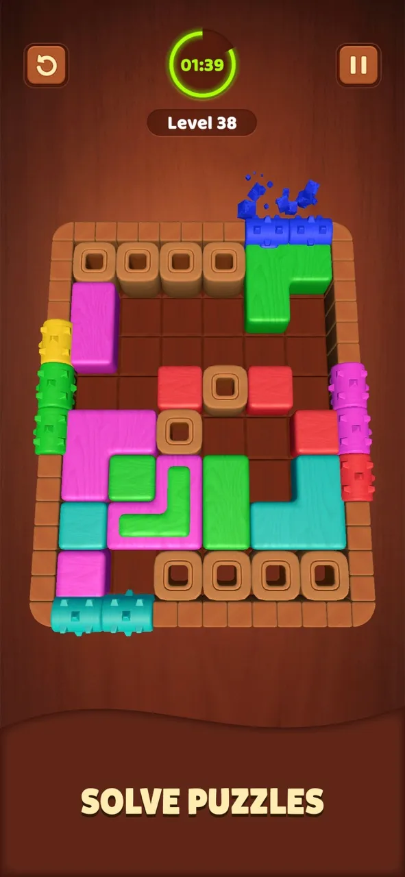 Wood Block Jam | 游戏 | XWorld