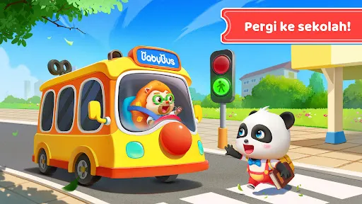 Bus Sekolah Bayi Panda | Permainan | XWorld