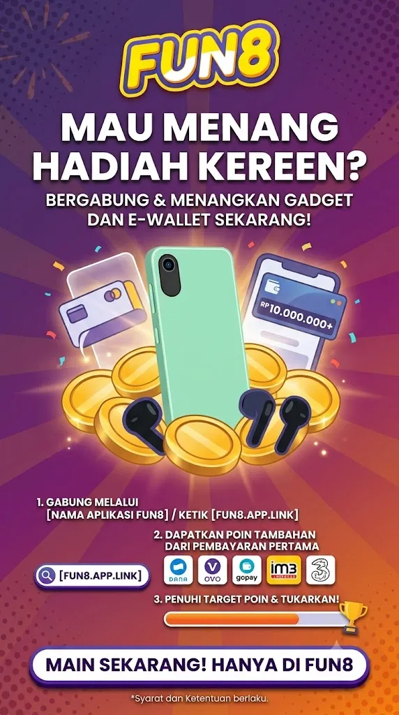 Fun8-ID-Indosat Huthinson-M-CLICK2SMS | Permainan | XWorld