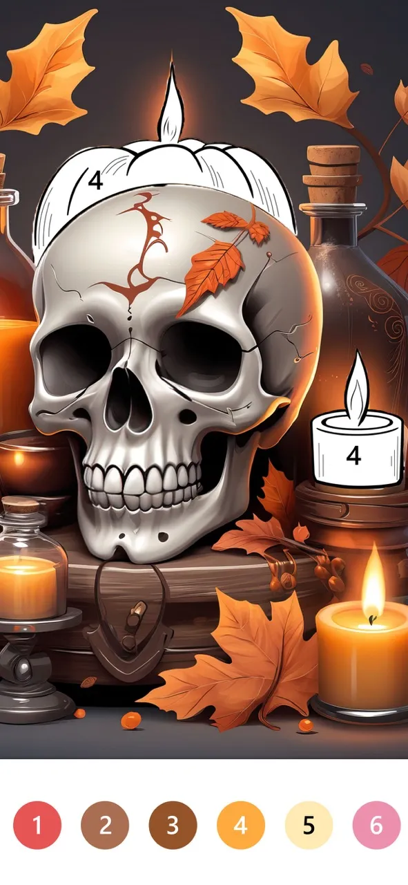 Macabre Color Paint By Number | เกม | XWorld