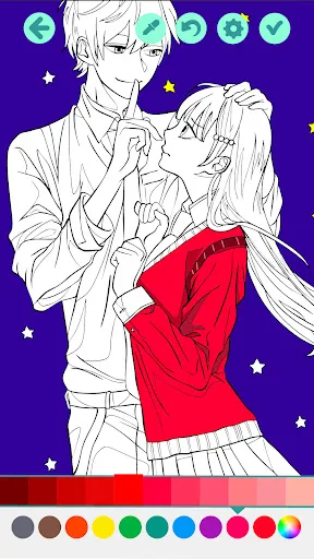 Romantic Anime Coloring Book | เกม | XWorld