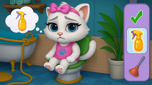 "Chăm sóc mèo Kitty dễ thương | Games | XWorld