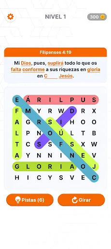 Sopa de letras de la Biblia | juego | XWorld