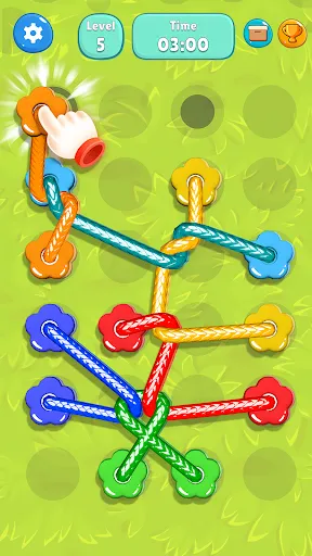 Tangled Line-Knot Untie Puzzle | Permainan | XWorld