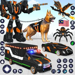 XWorld | Ambulance Dog Robot Mech Wars