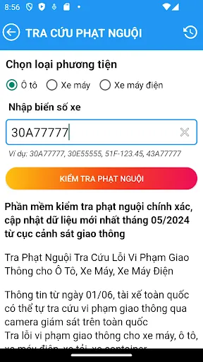 Tra cứu phạt nguội 2025 | Games | XWorld