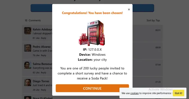 Win Coca Cola SODA Pack | Permainan | XWorld