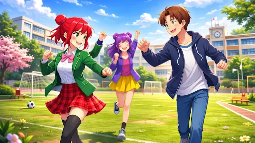 Anime Girl Sakura High School | Games | XWorld