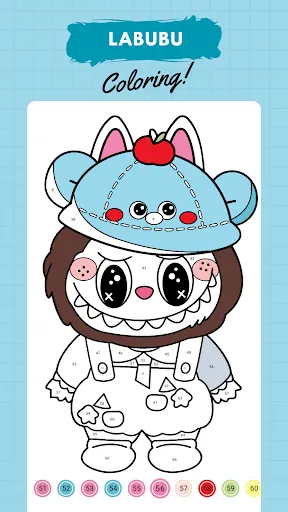 Labubu Coloring by Number | Игры | XWorld