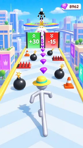 Bouncy Stickman Run | Игры | XWorld