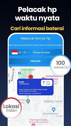 Lacak lokasi: pelacak nomor hp | Permainan | XWorld