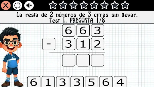 Matemáticas 7 años | juego | XWorld