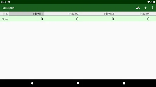 Simple Score Sheet | Permainan | XWorld Simple Score Sheet | Permainan | XWorld
