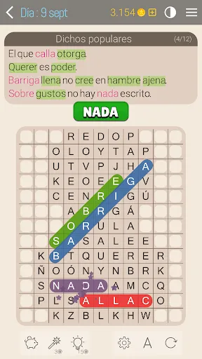 Sopa de letras - en Español | juego | XWorld