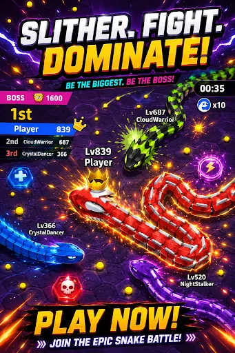 Crazy Snake King | Games | XWorld