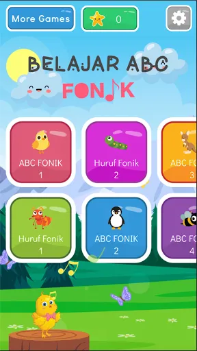 Belajar ABC Fonik + Suara (B.  | Permainan | XWorld