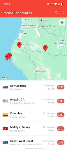 My Earthquake Alerts - Map | Permainan | XWorld