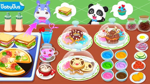 El Verano del Panda Bebé: Café | juego | XWorld