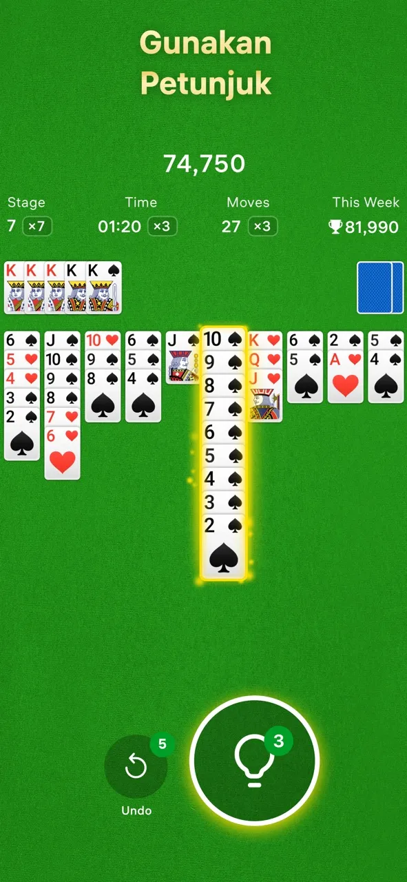 Spider Solitaire - Game Kartu | Permainan | XWorld