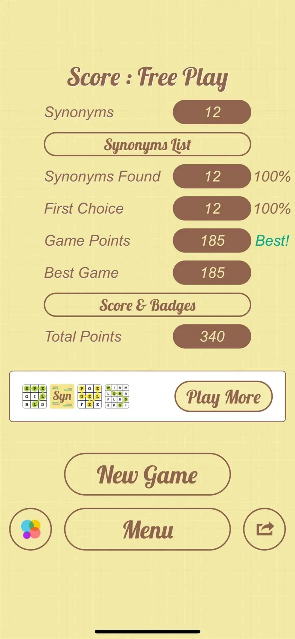 Synonyms Quiz | Permainan | XWorld