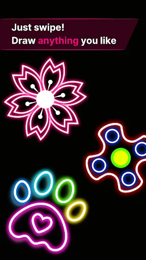 Finger Spinner: Glow Art Draw | 游戏 | XWorld