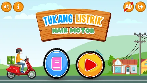 Tukang Listrik Naik Motor | Permainan | XWorld