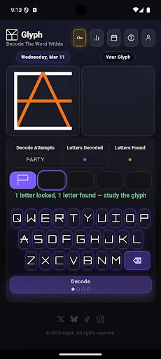 Glyph - Daily Word Puzzle | เกม | XWorld